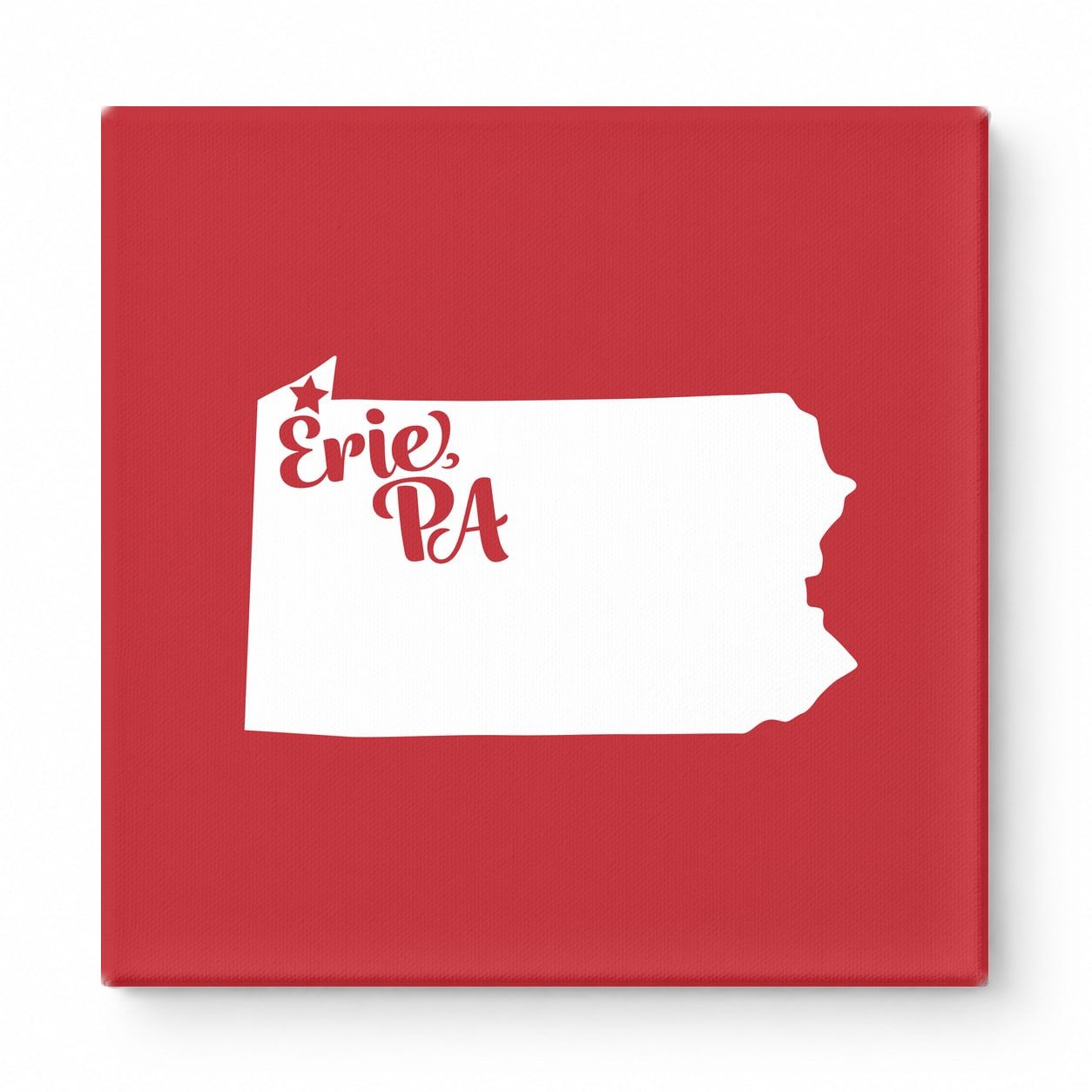 Home Sweet Erie — Pennsylvania State Silhouette