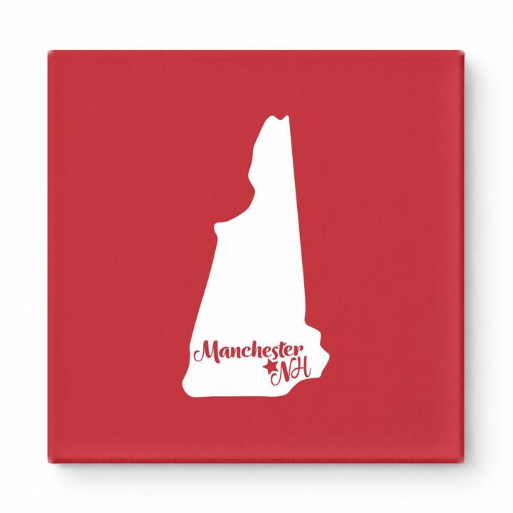 Home Sweet Manchester — New Hampshire State Silhouette