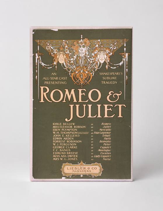 Romeo & Juliet All-Star Cast 1890s - Victorian Theatre Vintage Poster Wall Art