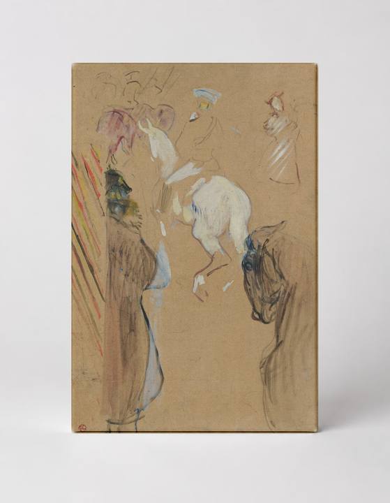 Circus Performers Sketch 1890s - Belle Epoque Vintage Poster Canvas Wall Art