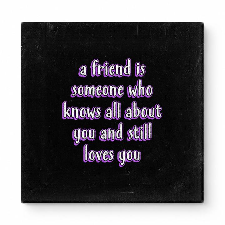 A Friend Is Someone Who Knows All About You and Still Loves You — Geometric Low-Poly