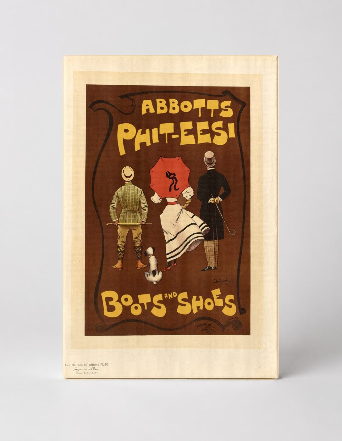 Abbotts Phit-Eesi Boots and Shoes 1900s - Victorian Advertising Vintage Poster Wall Art