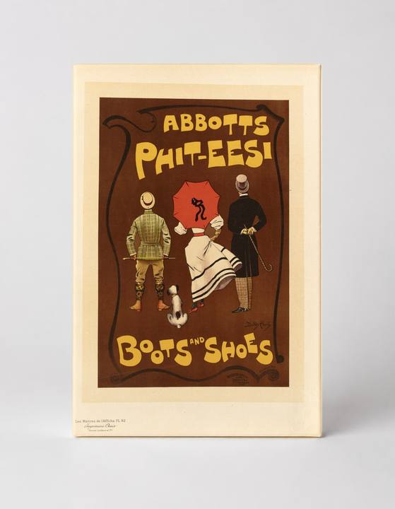 Abbotts Phit-Eesi Boots and Shoes 1900s - Victorian Advertising Vintage Poster Wall Art