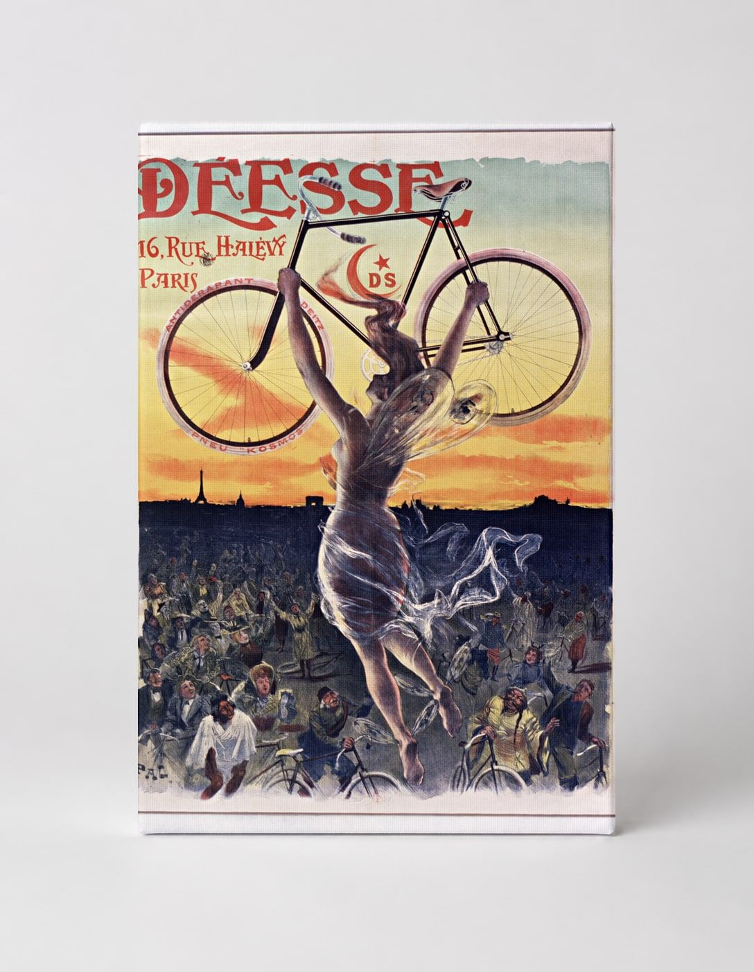 Déesse Bicycles 1898 - Belle Époque Vintage Poster Canvas Wall Art