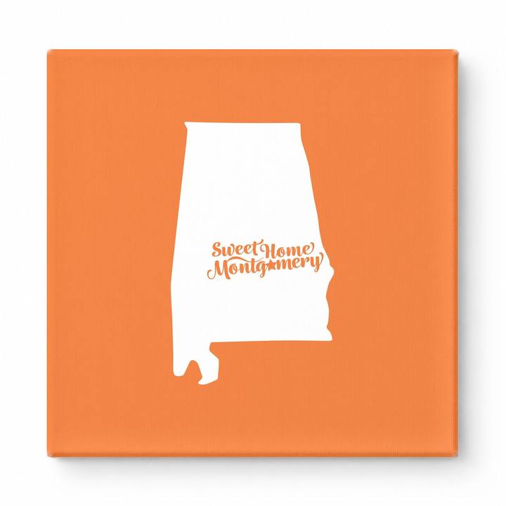 Home Sweet Montgomery — Alabama State Silhouette