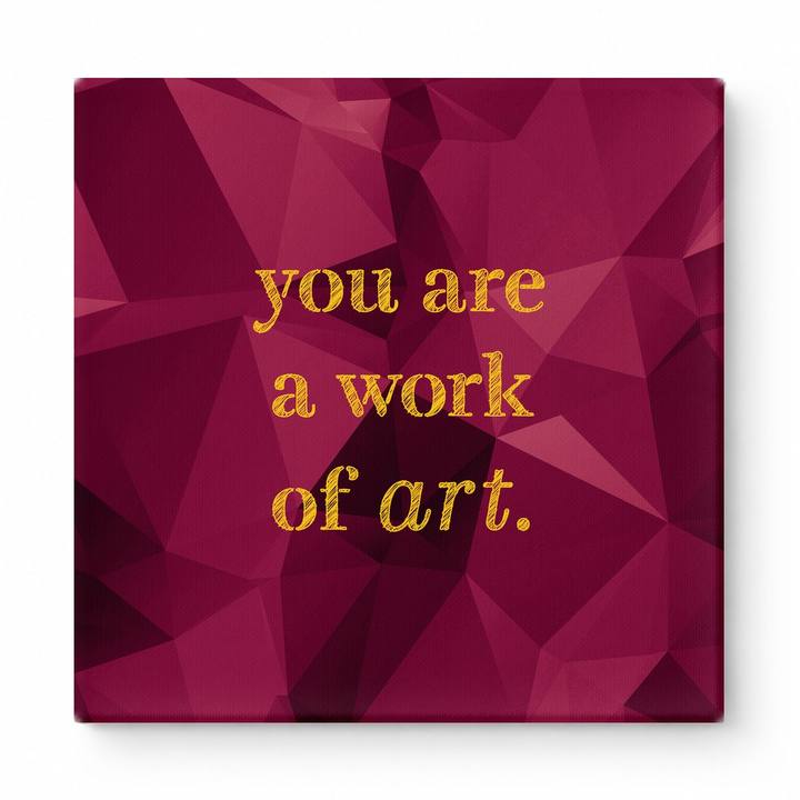 You Are a Work of Art — Watercolor Wash