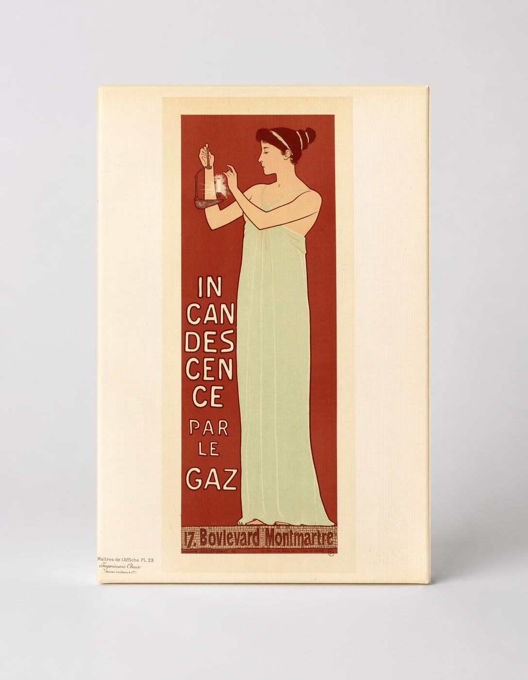Incandescence Par Le Gaz 1890s - Art Nouveau Vintage Poster Wall Art