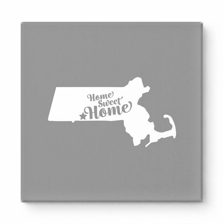 home sweet home — Massachusetts State Silhouette