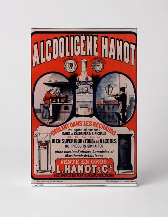 Alcooligène Hanot 1890s French Alcohol Fuel Vintage Advertising Poster Canvas