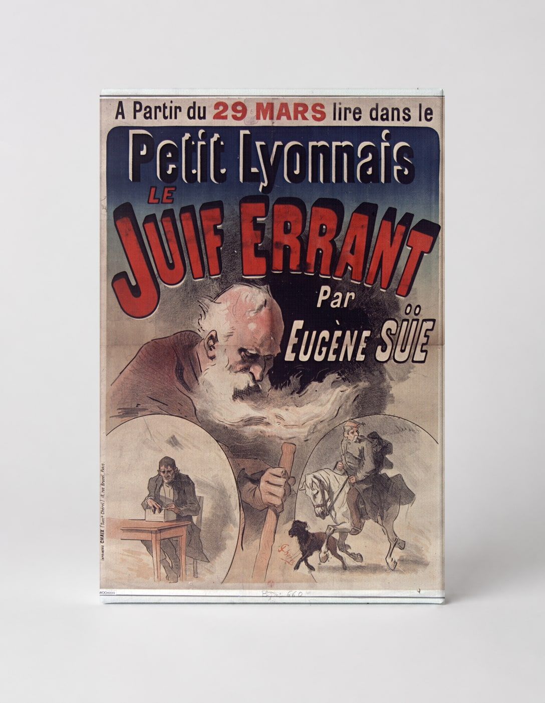 Le Juif Errant 1890s Petit Lyonnais – Vintage French Lithograph Poster Wall Art