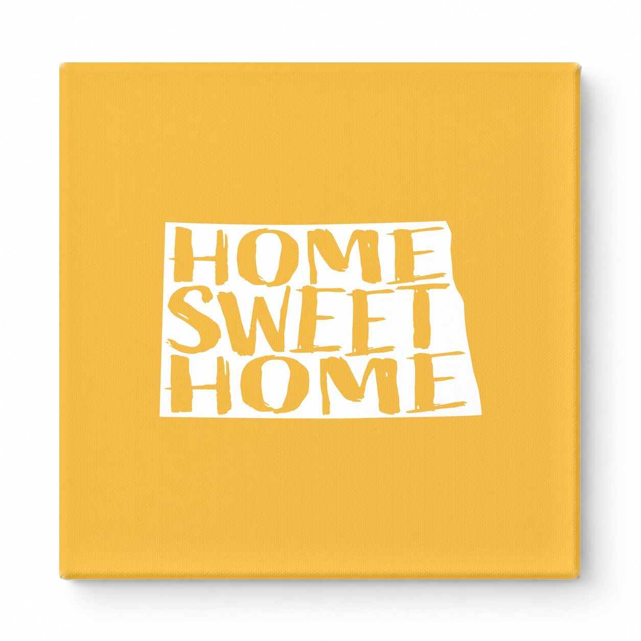 Home Sweet Home North Dakota — North Dakota State Silhouette