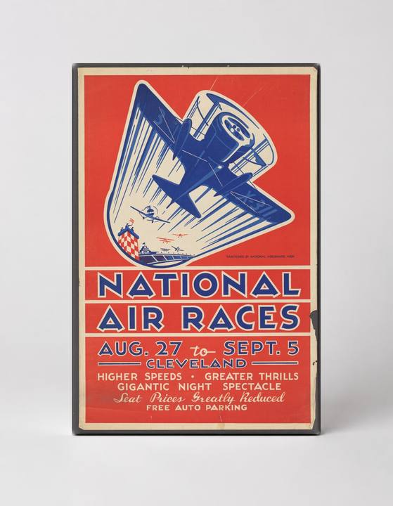 National Air Races Cleveland 1930s - Vintage Aviation Poster Wall Art