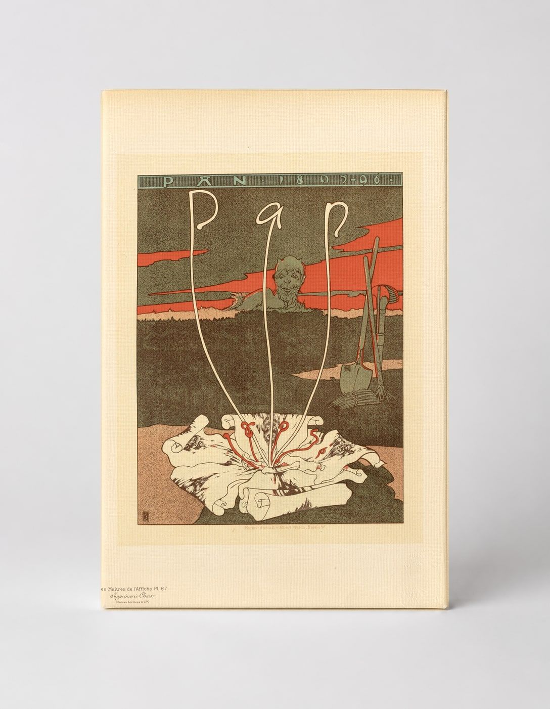 Pan 1895-96 German Symbolist Magazine Cover Vintage Poster Wall Art