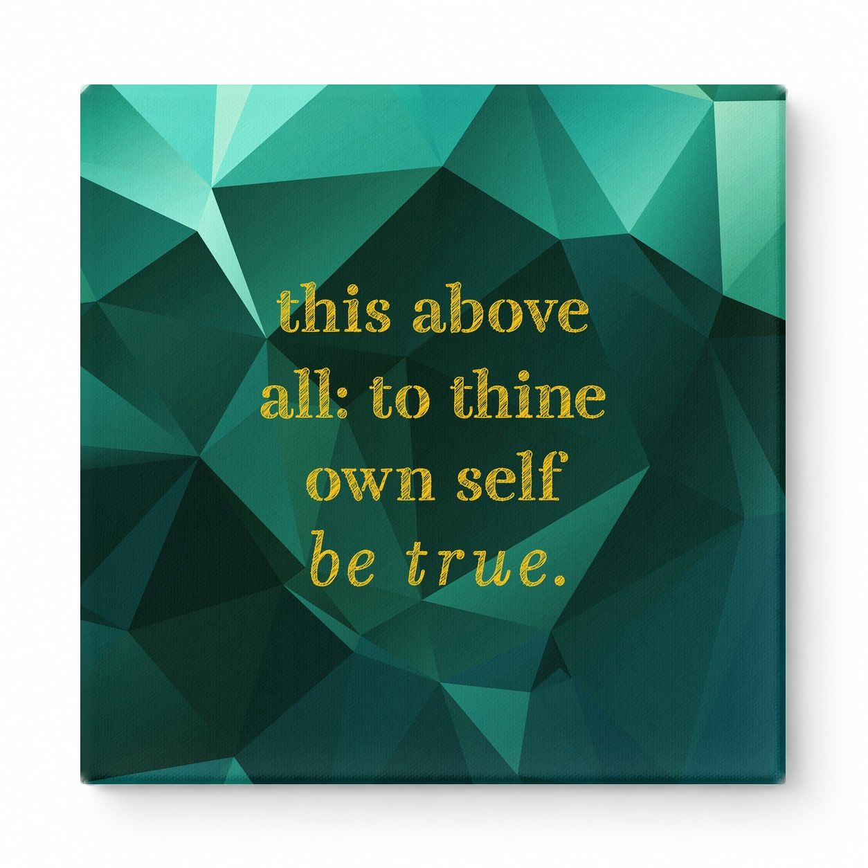 This Above All: to Thine Own Self Be True — Geometric Polygon Facets