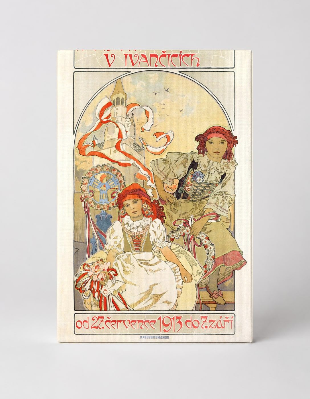 Krajinska Vystava v Ivancicich 1913 - Art Nouveau Vintage Poster Wall Art