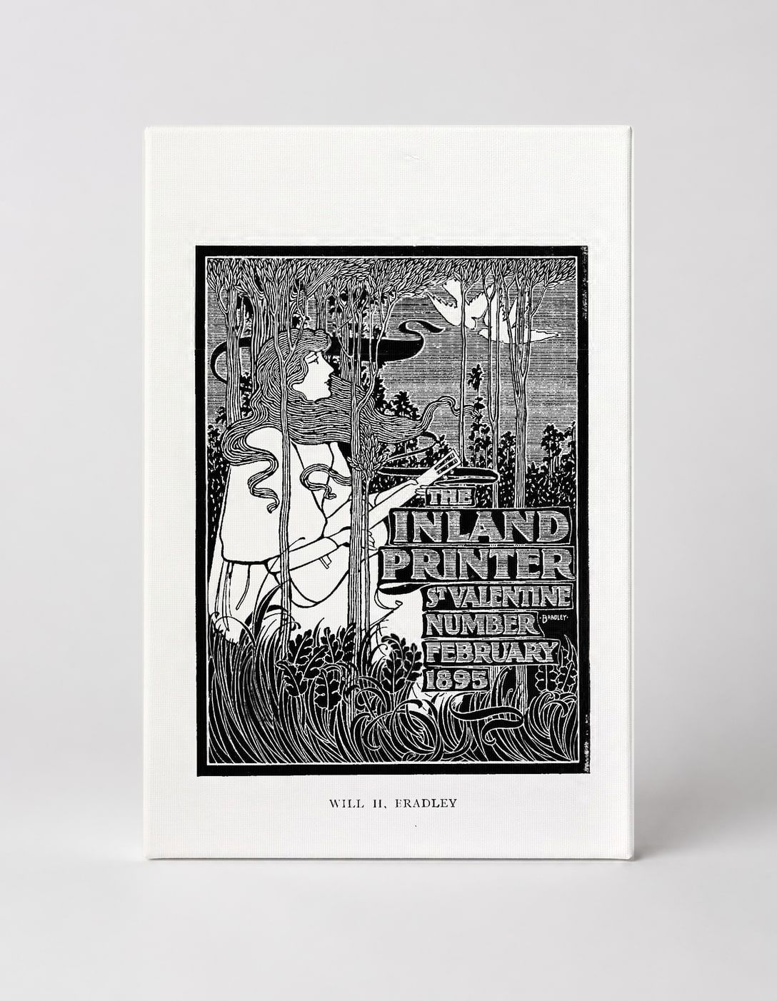 The Inland Printer St. Valentine Number 1895 - Art Nouveau Vintage Poster Wall Art