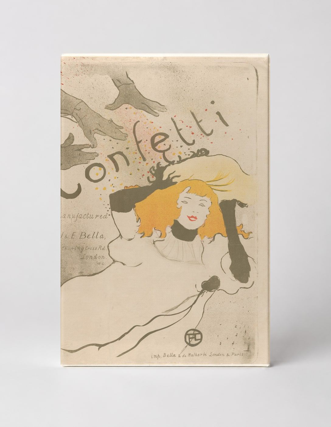 Confetti 1894 - Belle Époque Vintage Lithograph Poster Wall Art