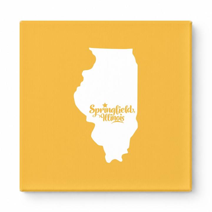 Home Sweet Springfield — Illinois State Silhouette