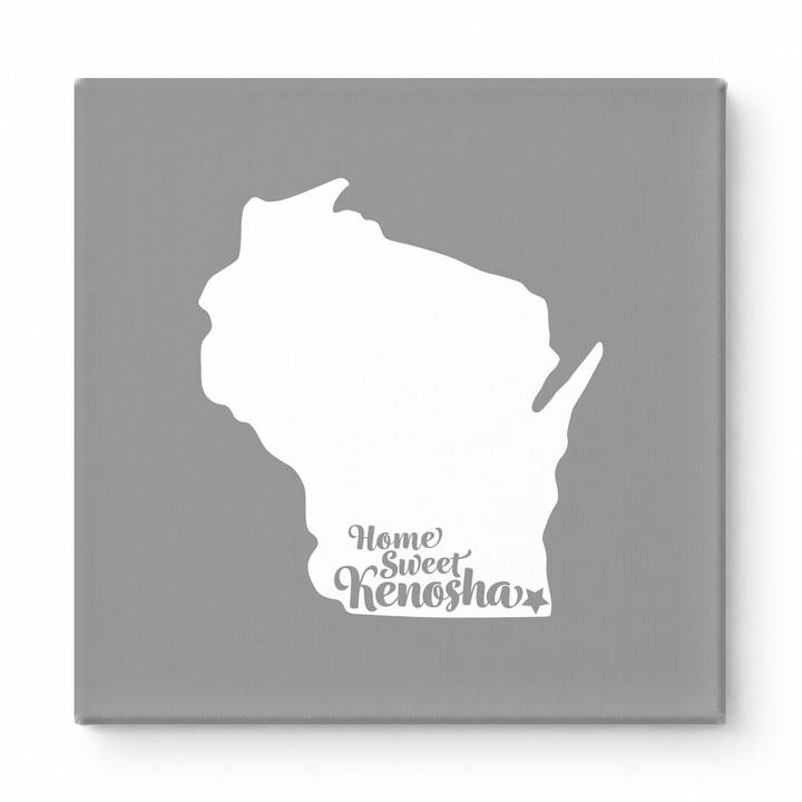 Home Sweet Kenosha — Wisconsin State Silhouette
