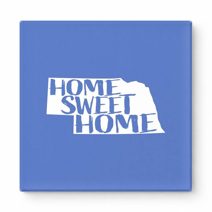 HOME SWEET HOME — Nebraska State Silhouette