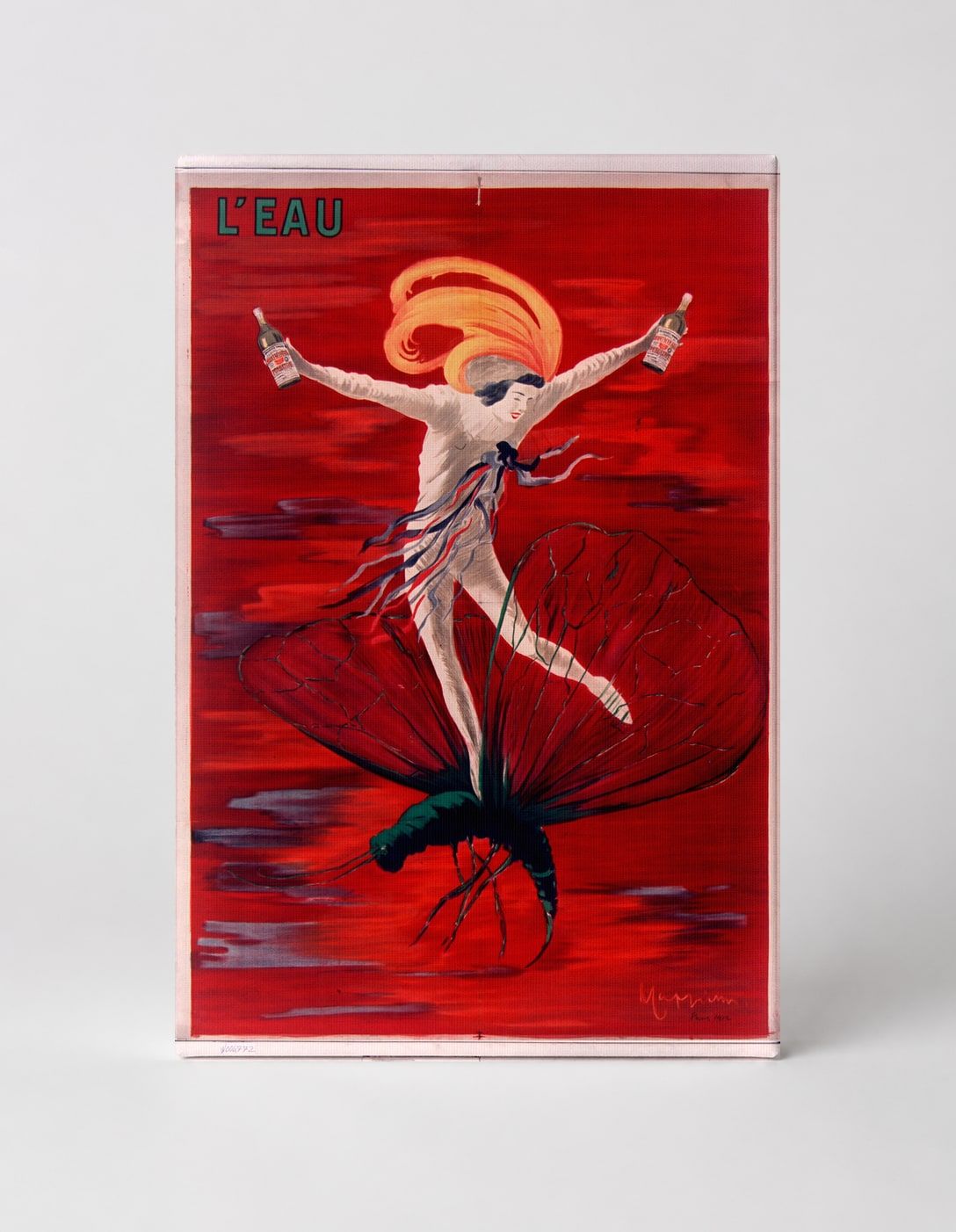 L'Eau Vintage French Advertising Poster - Belle Époque Canvas Wall Art