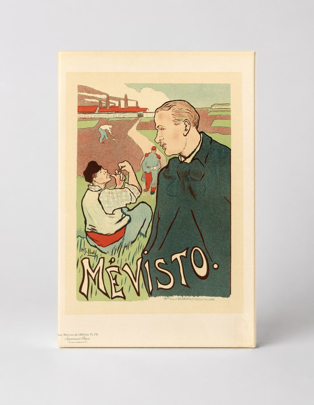 Mevisto 1895 - Belle Epoque Vintage French Poster Canvas Wall Art