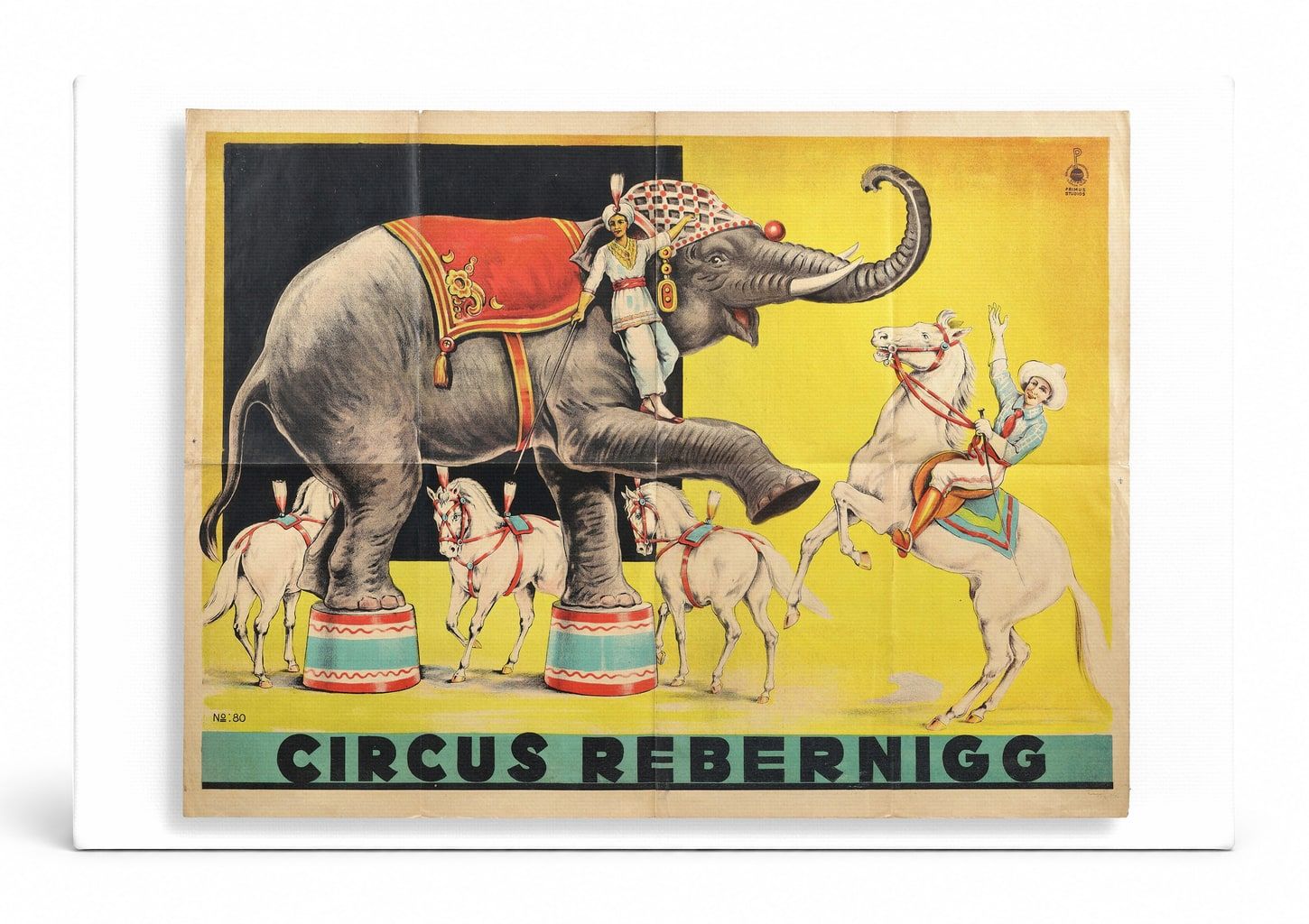 Circus Rebernigg Vintage Circus Poster Canvas Wall Art