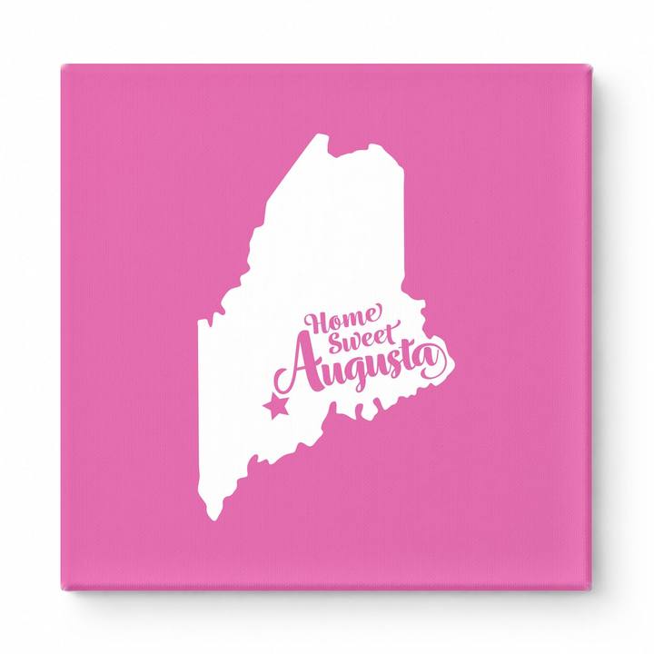 Home Sweet Augusta — Maine State Silhouette