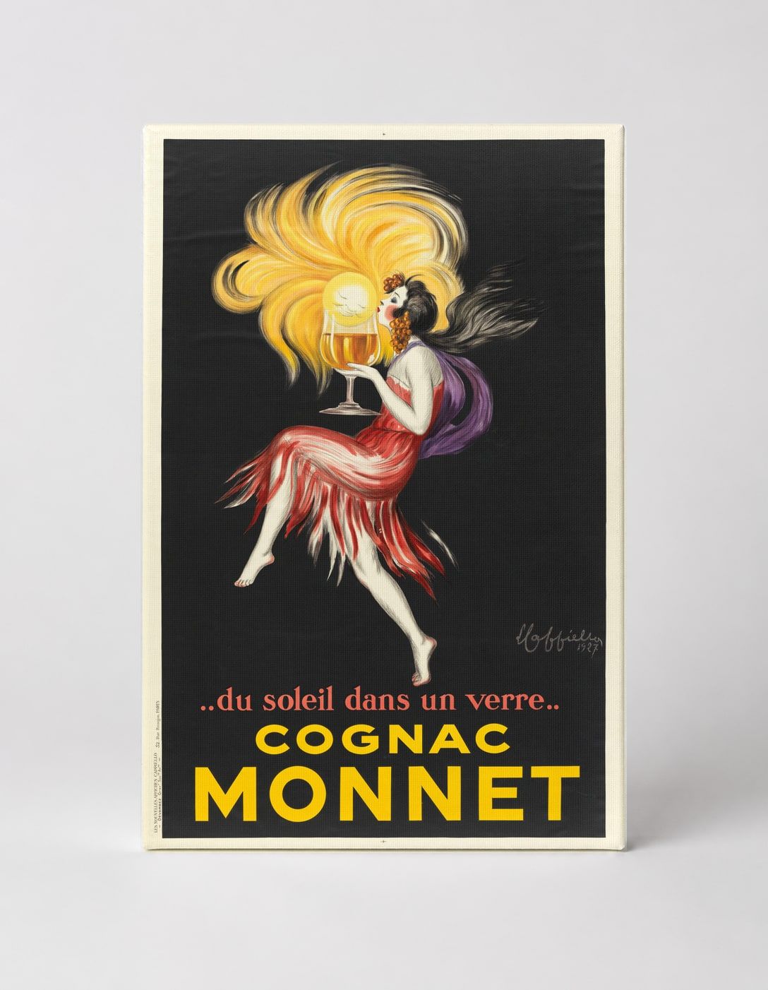 Cognac Monnet 'Du Soleil Dans Un Verre' - Belle Époque Vintage Poster Wall Art