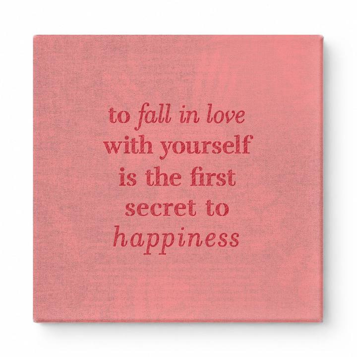 To Fall in Love with Yourself Is the First Secret to Happiness — Watercolor Wash