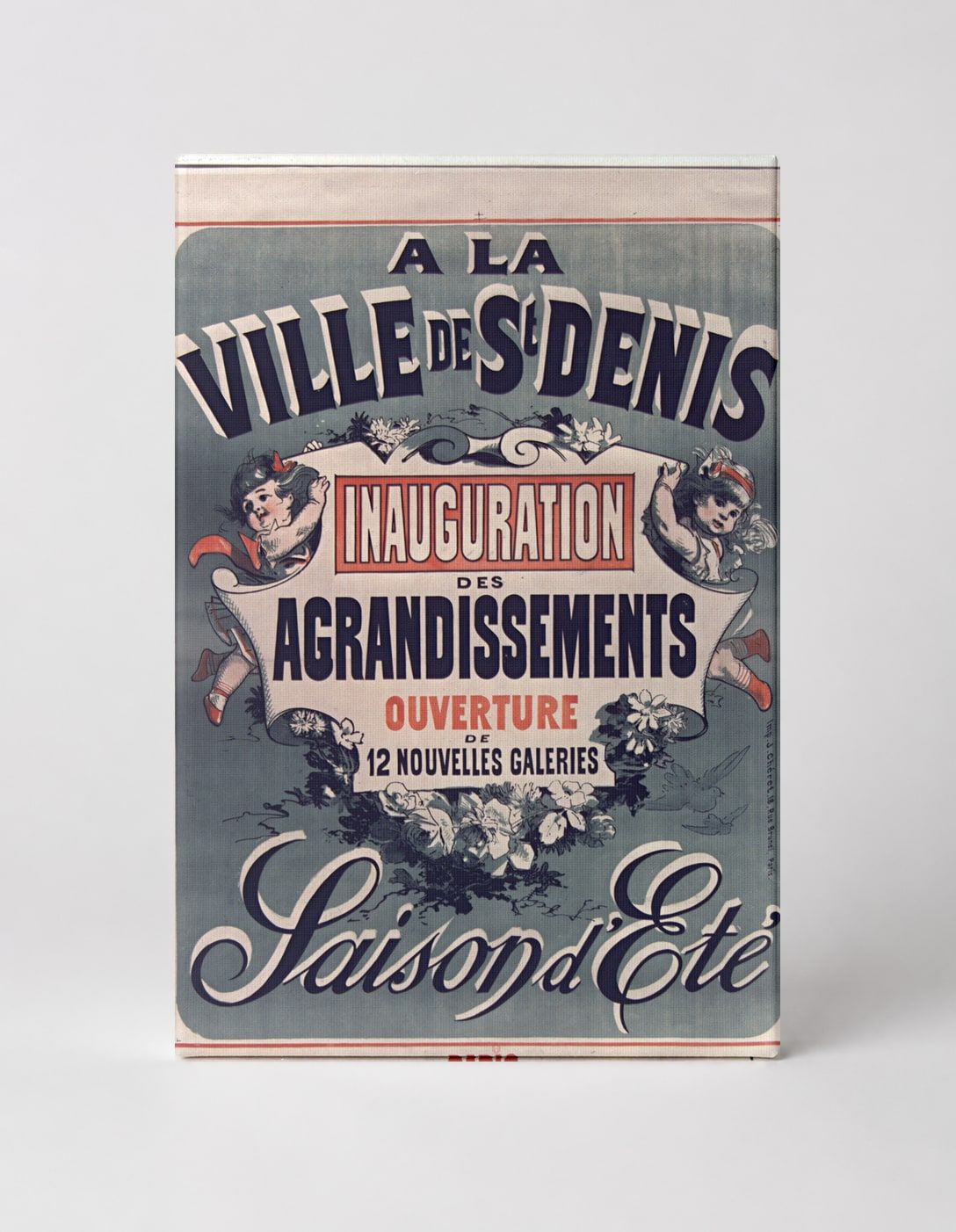 A La Ville de St Denis 1890s - Belle Époque French Advertising Vintage Poster Wall Art