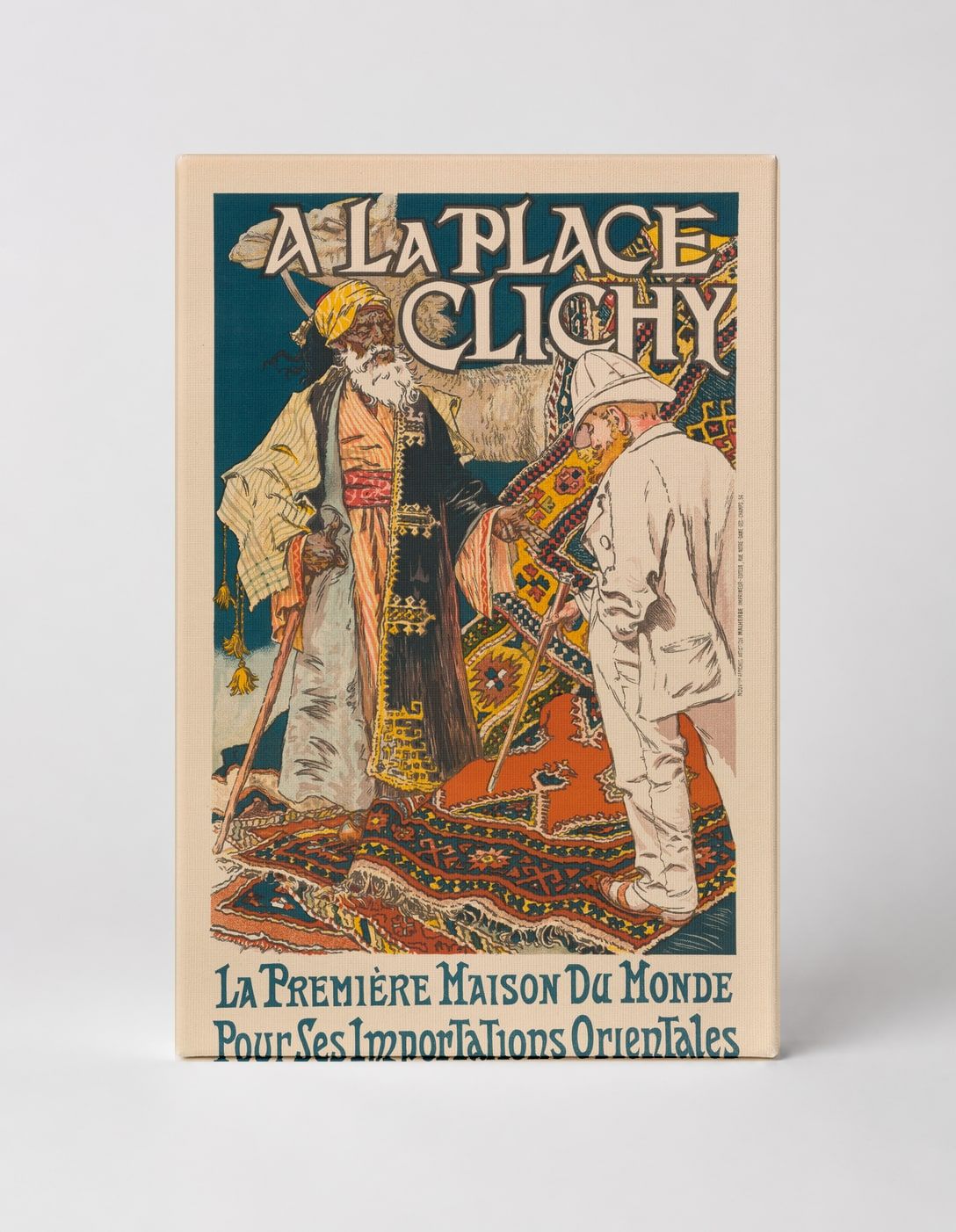 A La Place Clichy 1900 - Orientalist Belle Époque Vintage Poster Wall Art