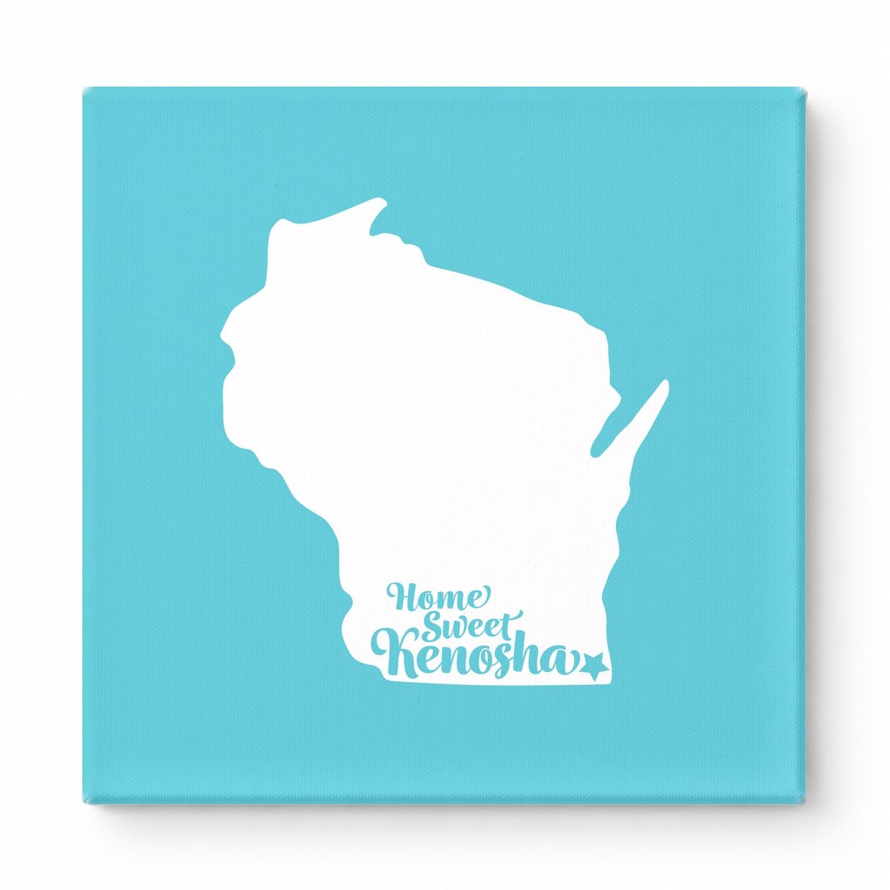 Home Sweet Kenosha — Wisconsin State Silhouette