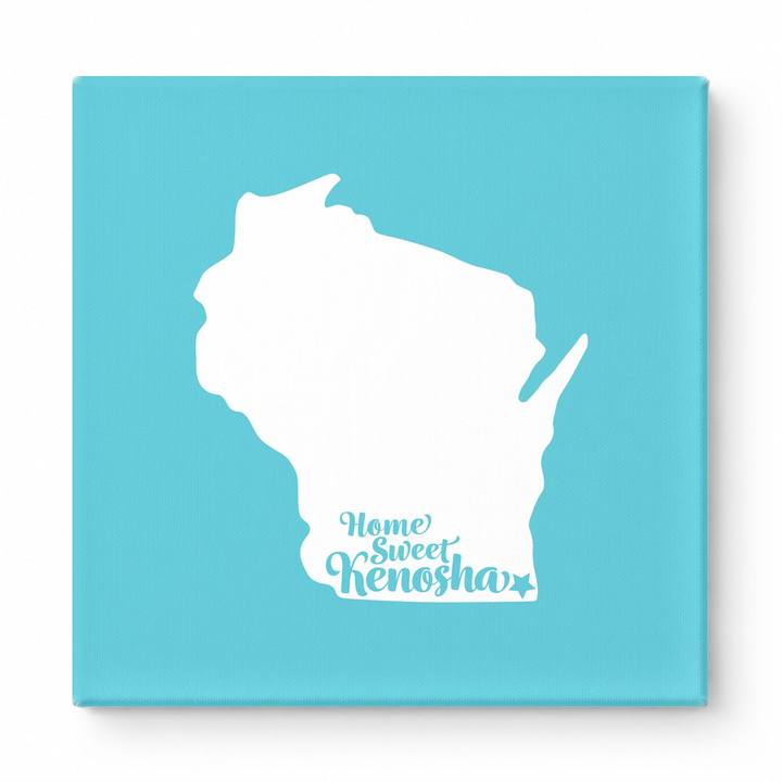 Home Sweet Kenosha — Wisconsin State Silhouette