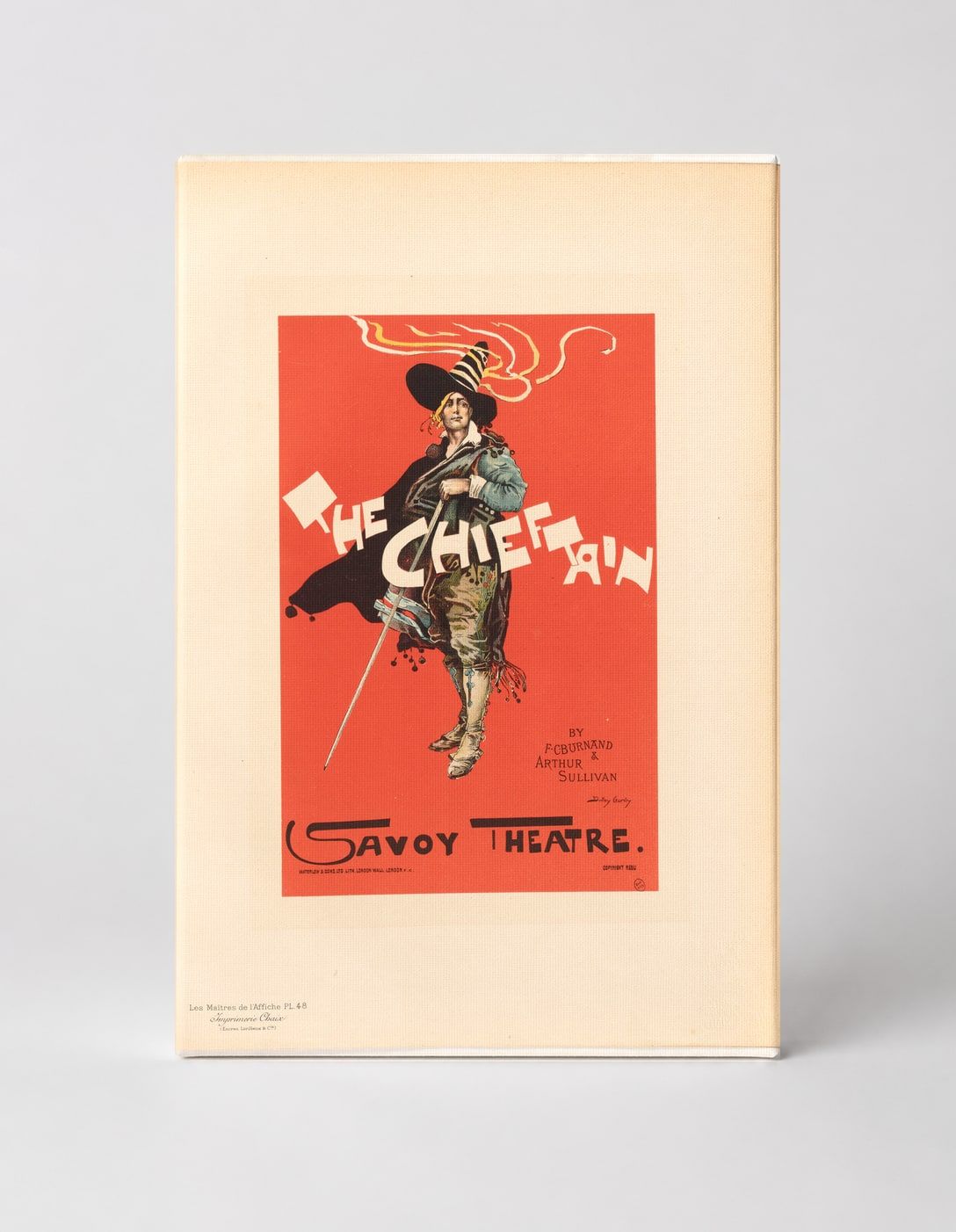 The Chieftain Savoy Theatre 1895 - Victorian Theatre Vintage Poster Wall Art