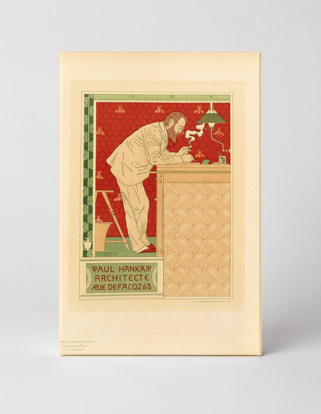 Paul Hankar Architecte 1894 - Art Nouveau Vintage Poster Wall Art