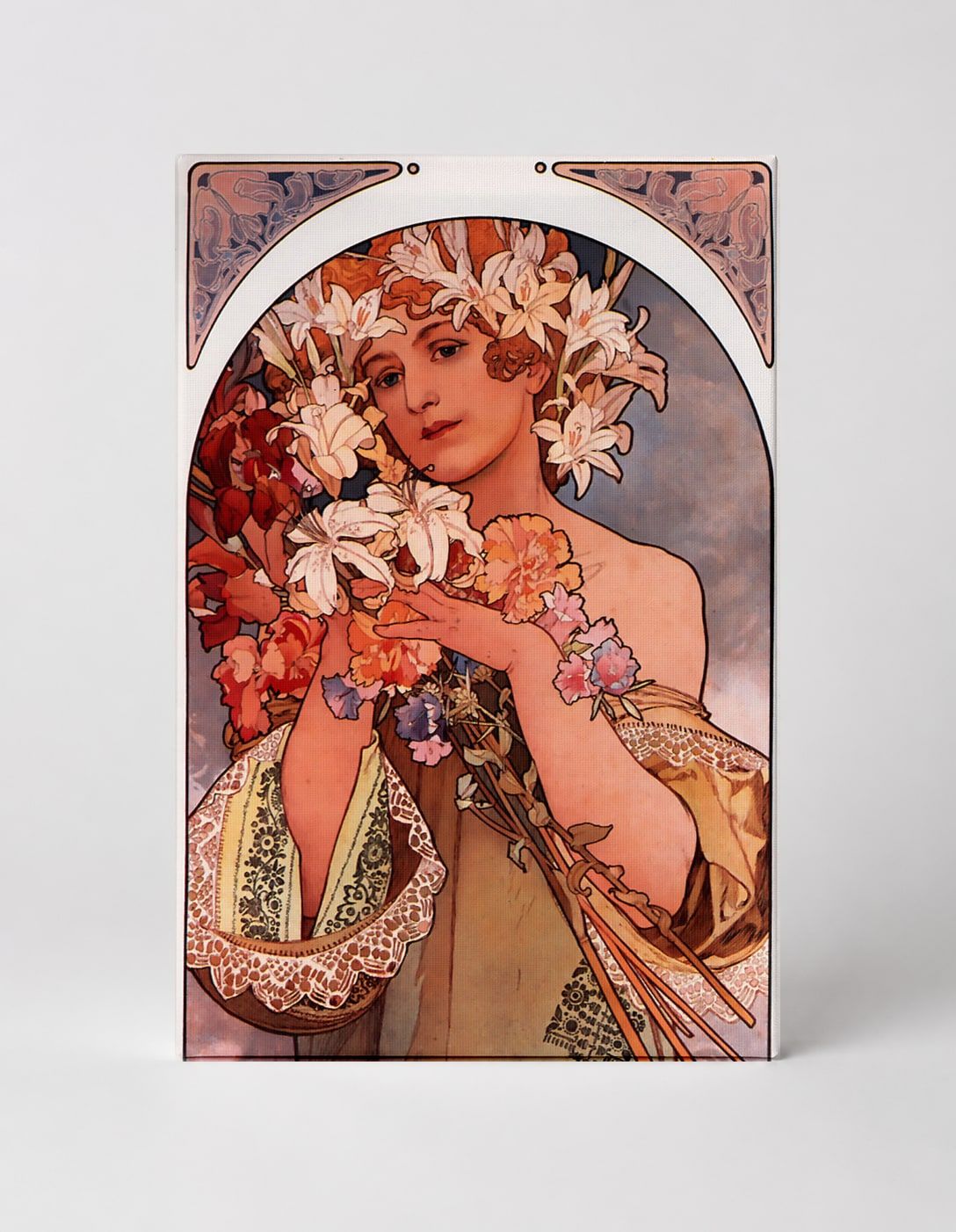 Flower 1897 - Art Nouveau Alphonse Mucha Vintage Poster Wall Art