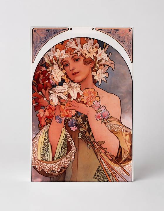 Flower 1897 - Art Nouveau Alphonse Mucha Vintage Poster Wall Art