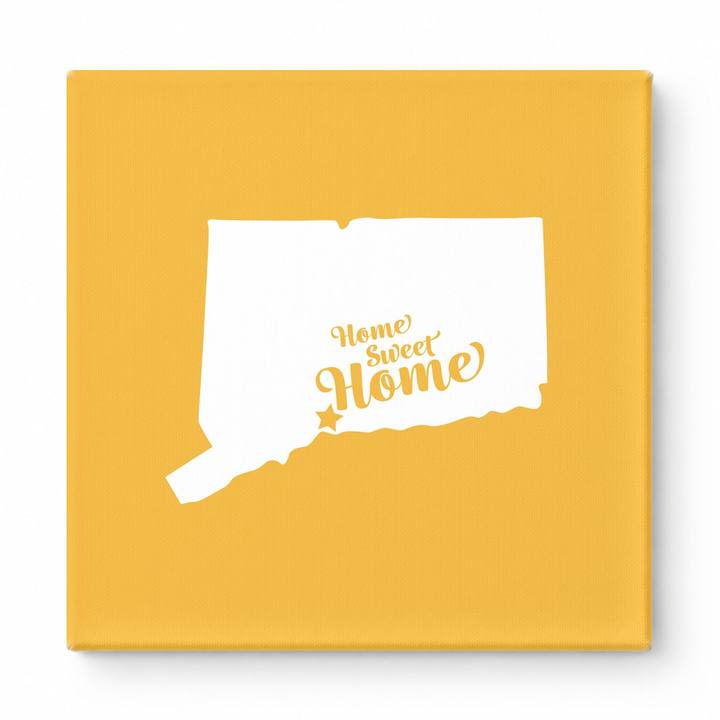 Home Sweet New Haven — Connecticut State Silhouette