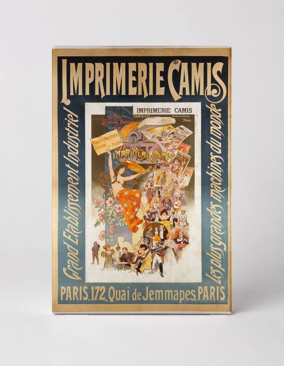 Imprimerie Camis 1890s Belle Époque French Advertising Vintage Poster Wall Art