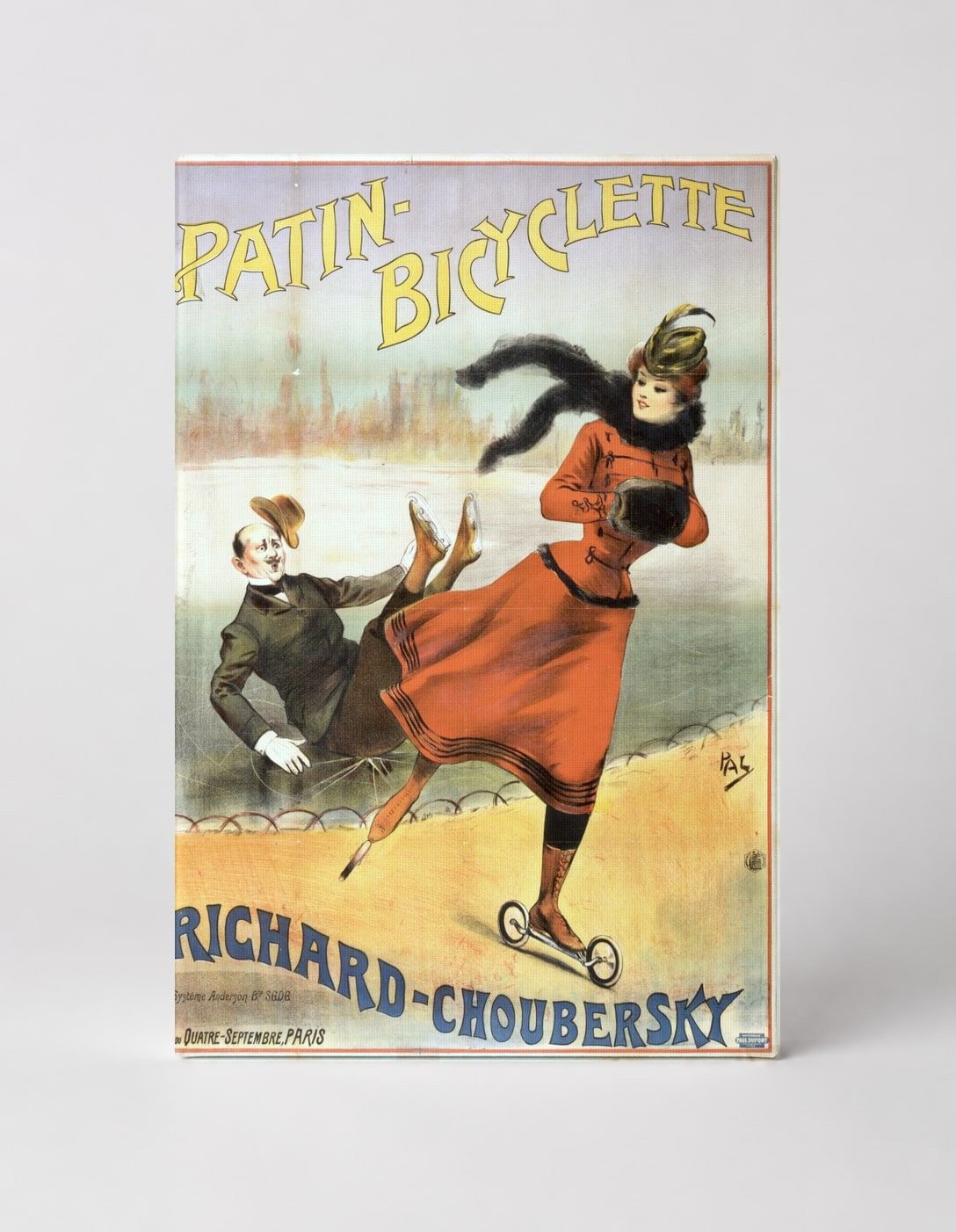 Patin-Bicyclette Richard-Choubersky 1890s - Belle Époque Vintage Poster Wall Art