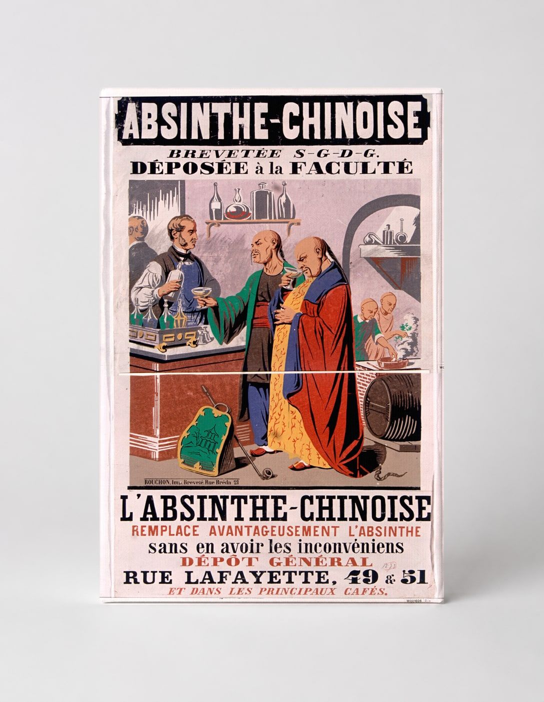 Absinthe Chinoise 1890s - Vintage French Advertising Poster Wall Art