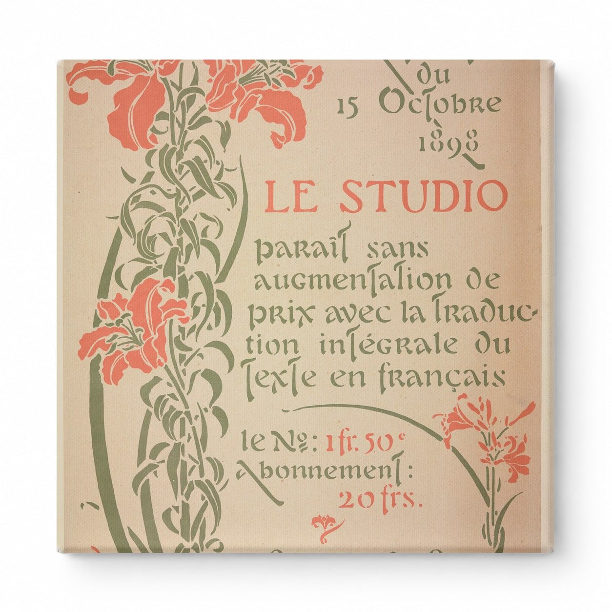 Le Studio 1893 - Art Nouveau French Magazine Vintage Poster Wall Art