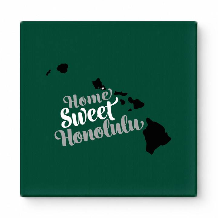 Home Sweet Honolulu — Hawaii State Silhouette