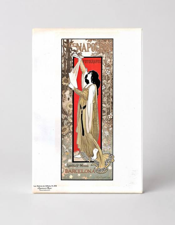Napoleon Fotografos Barcelona 1900 - Art Nouveau Vintage Poster Wall Art