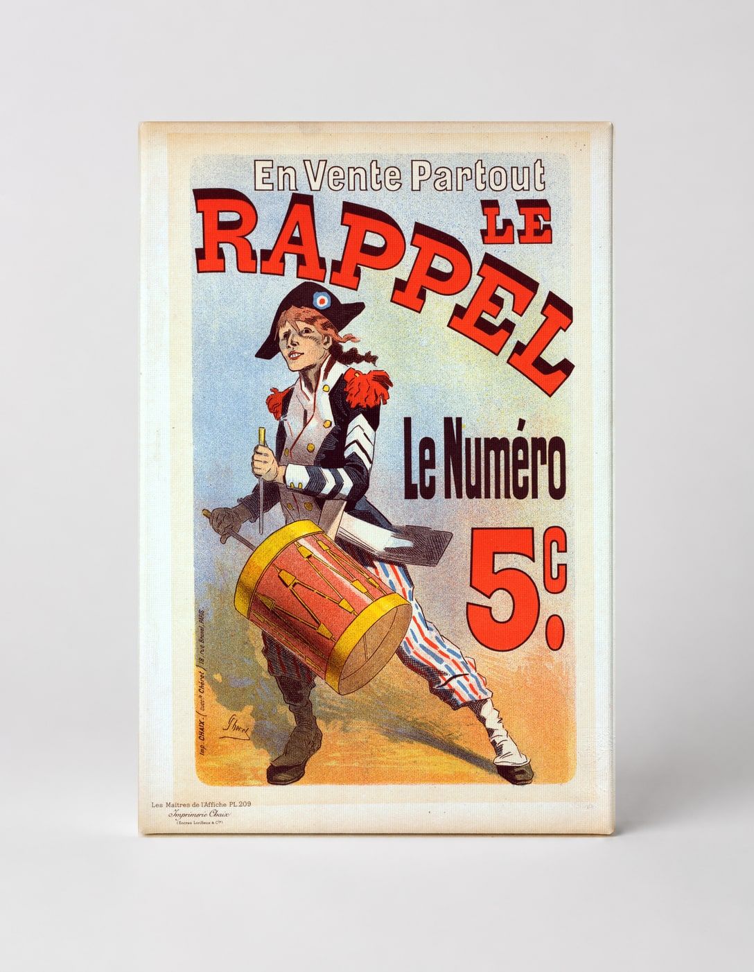Le Rappel Newspaper 1890s - French Belle Époque Vintage Poster Wall Art
