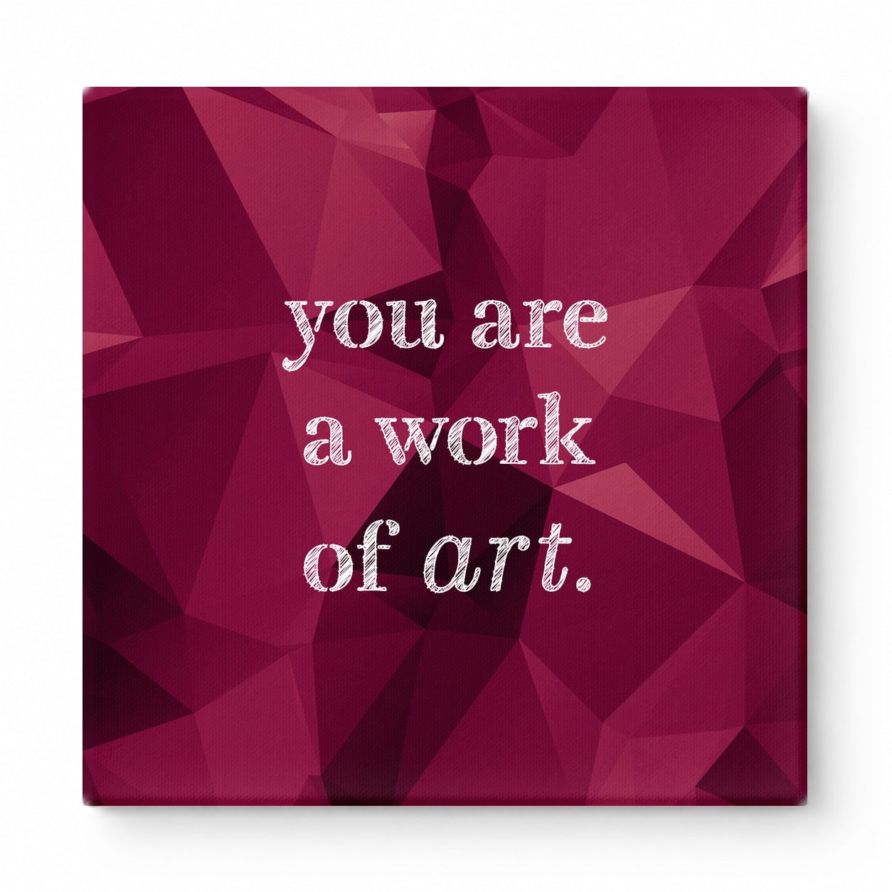 You Are a Work of Art — Watercolor Wash