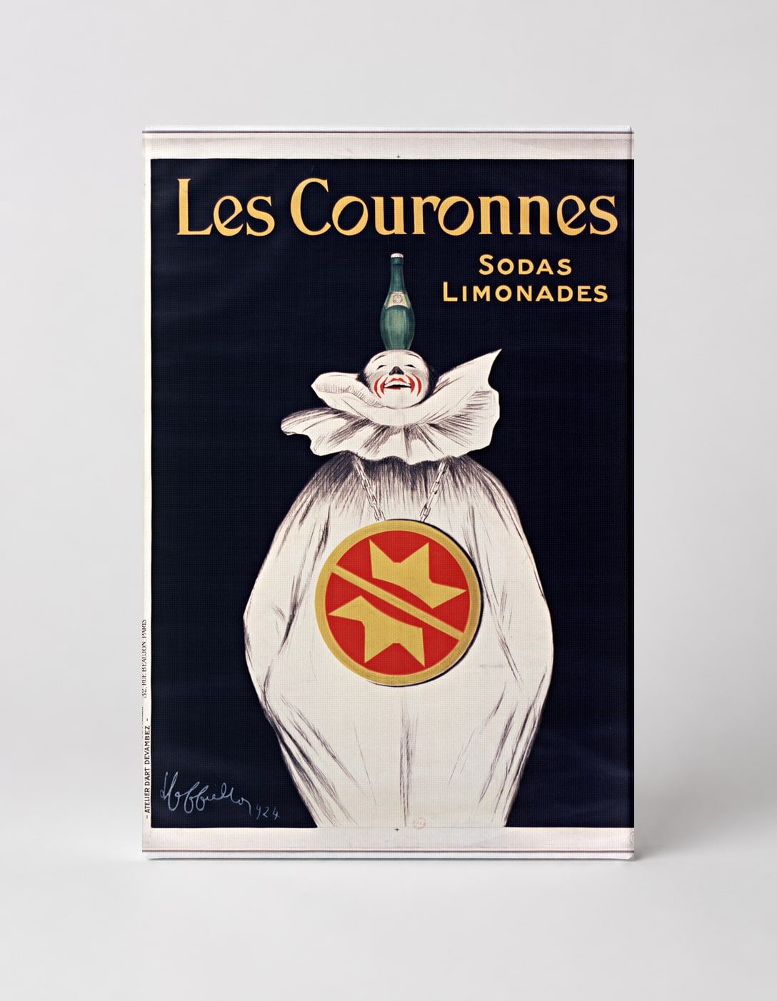 Les Couronnes Sodas Limonades 1924 - Vintage French Advertising Poster Wall Art