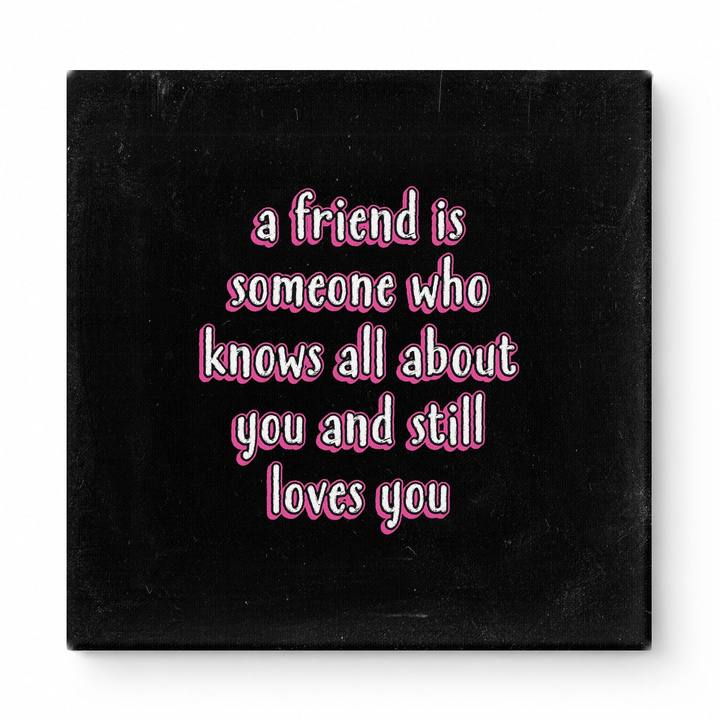 A Friend Is Someone Who Knows All About You and Still Loves You — Geometric Low-Poly