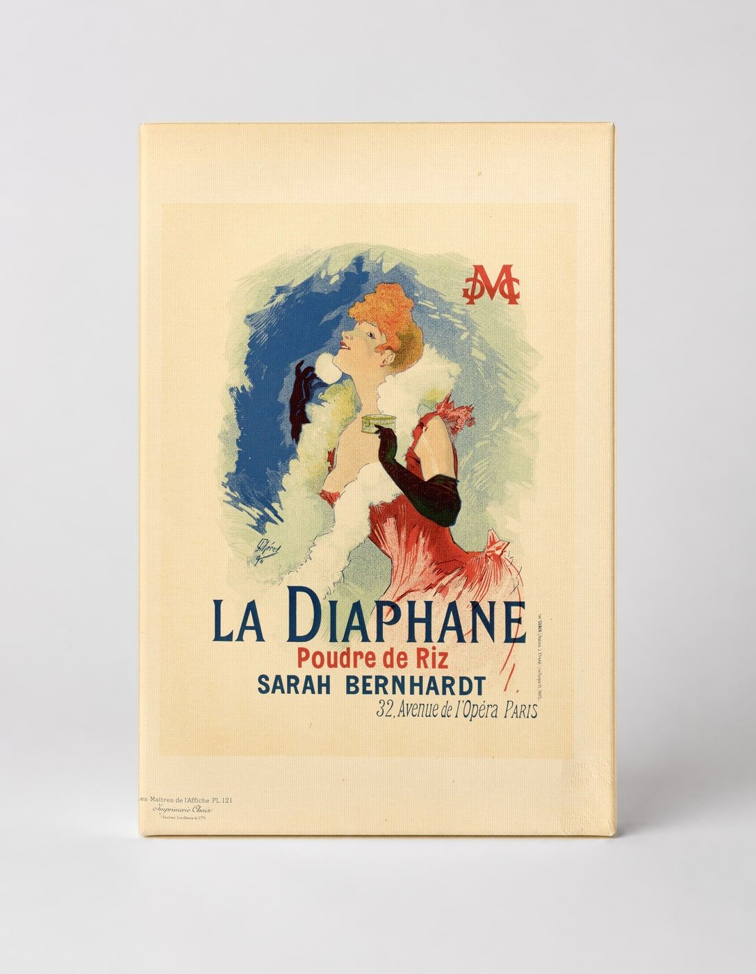 La Diaphane Poudre de Riz Sarah Bernhardt 1890s - Belle Époque Vintage Poster Wall Art
